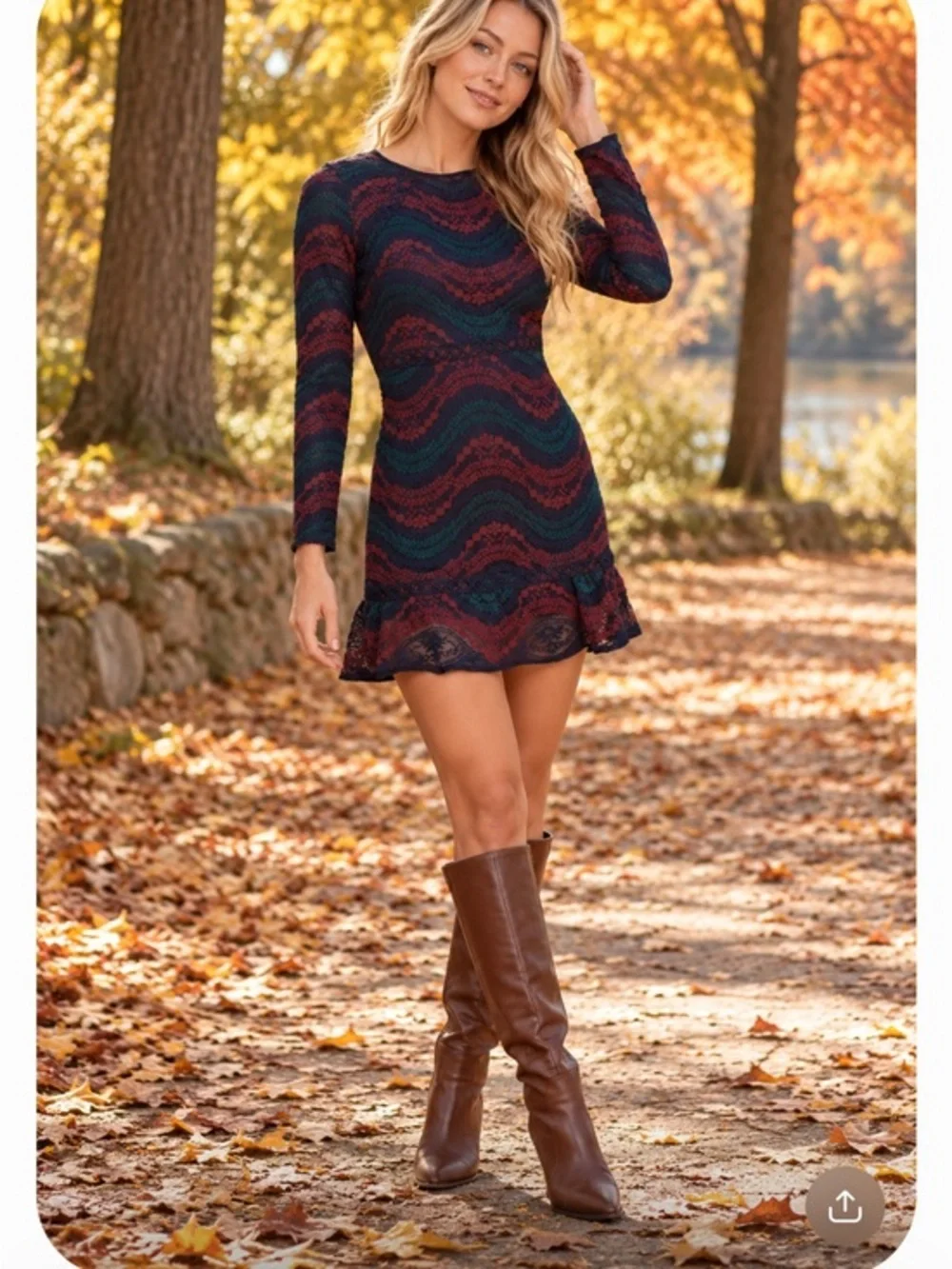 NWT Anthropologie Moon river Lavinia Lace Long Sleeve Dress
